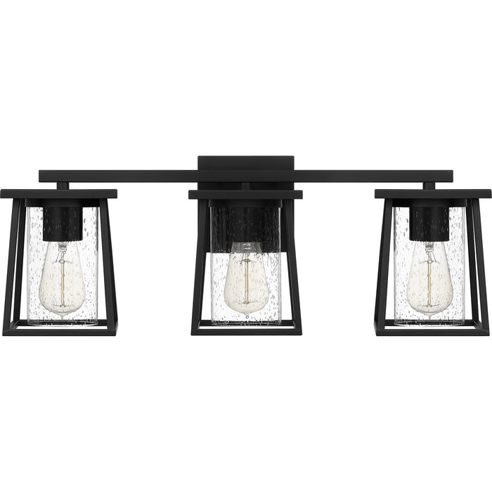 Quoizel LDG8624MBK Three Light Bath, Matte Black