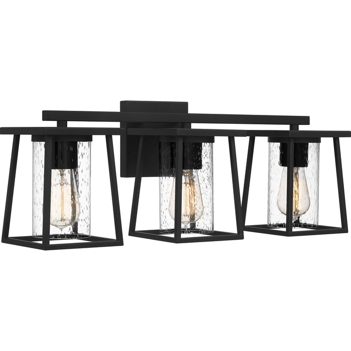 Quoizel LDG8624MBK Three Light Bath, Matte Black