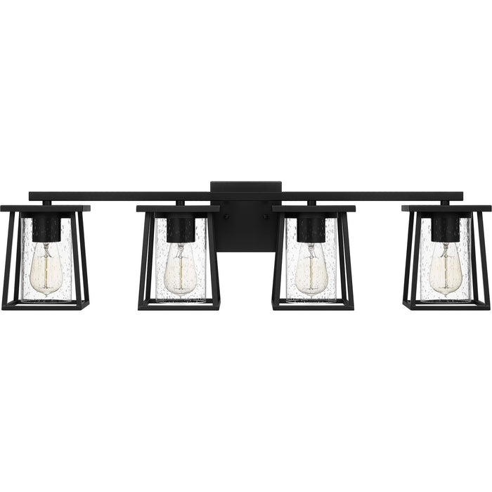 Quoizel LDG8633MBK Four Light Bath, Matte Black
