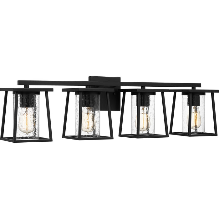 Quoizel LDG8633MBK Four Light Bath, Matte Black