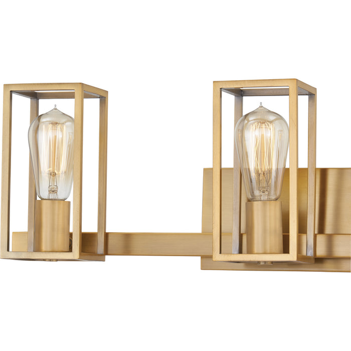 Quoizel LGN8724WS Three Light Bath, Weathered Brass