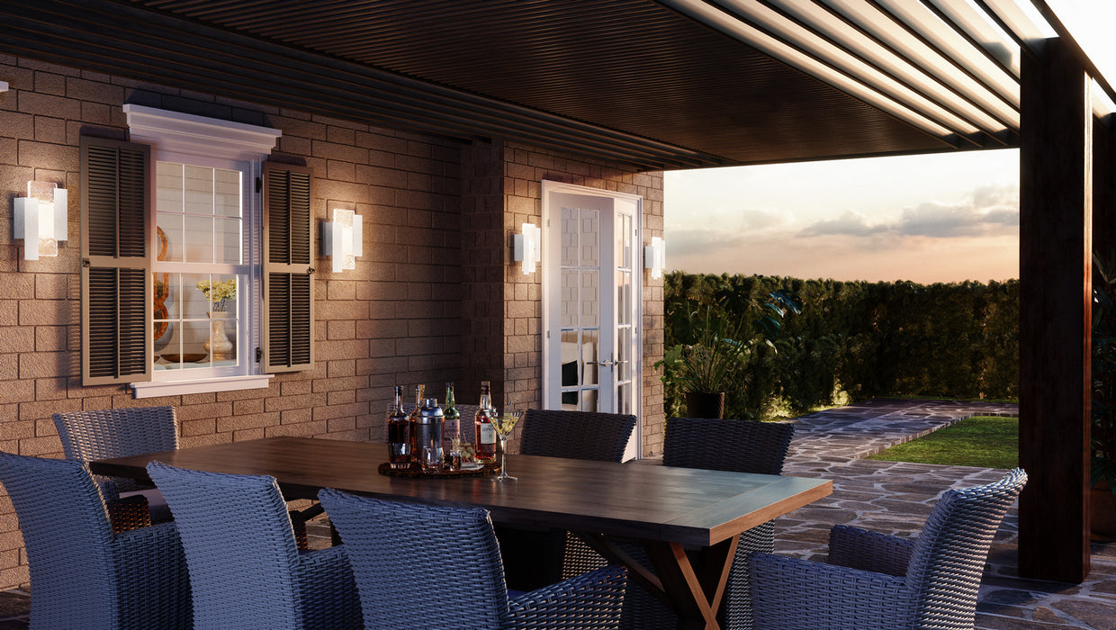 Quoizel MIA8408BRA LED Outdoor Wall Mount, Brushed Aluminum