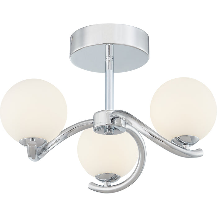 Quoizel PCESS1716C LED Semi Flush Mount, Polished Chrome