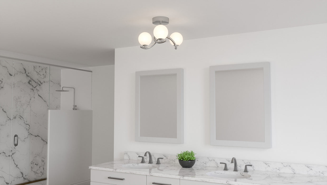 Quoizel PCESS1716C LED Semi Flush Mount, Polished Chrome