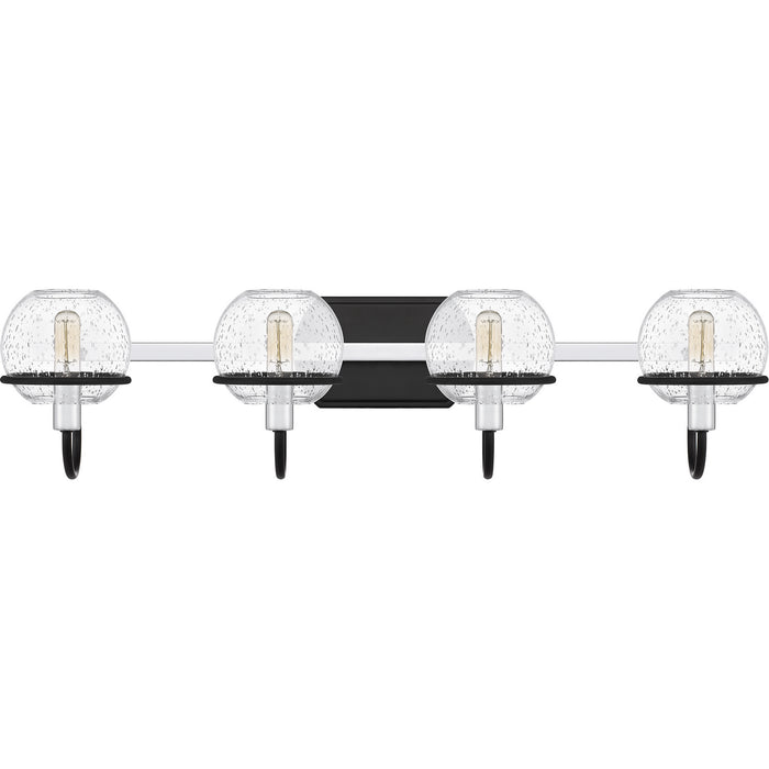 Quoizel PHX8631MBK Four Light Bath, Matte Black