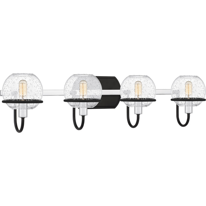 Quoizel PHX8631MBK Four Light Bath, Matte Black