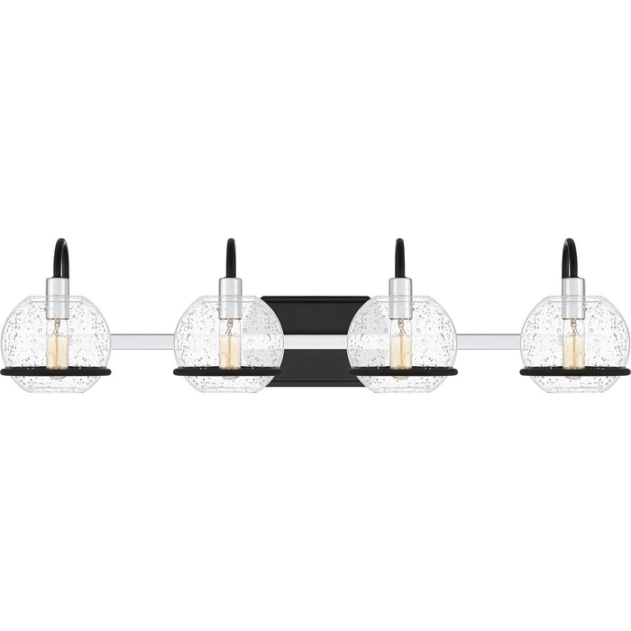 Quoizel PHX8631MBK Four Light Bath, Matte Black