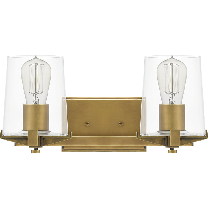 Quoizel PRY8616WS Two Light Bath, Weathered Brass