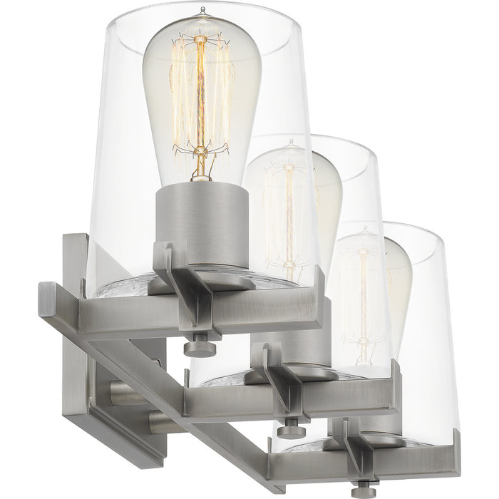Quoizel PRY8624AN Three Light Bath, Antique Nickel