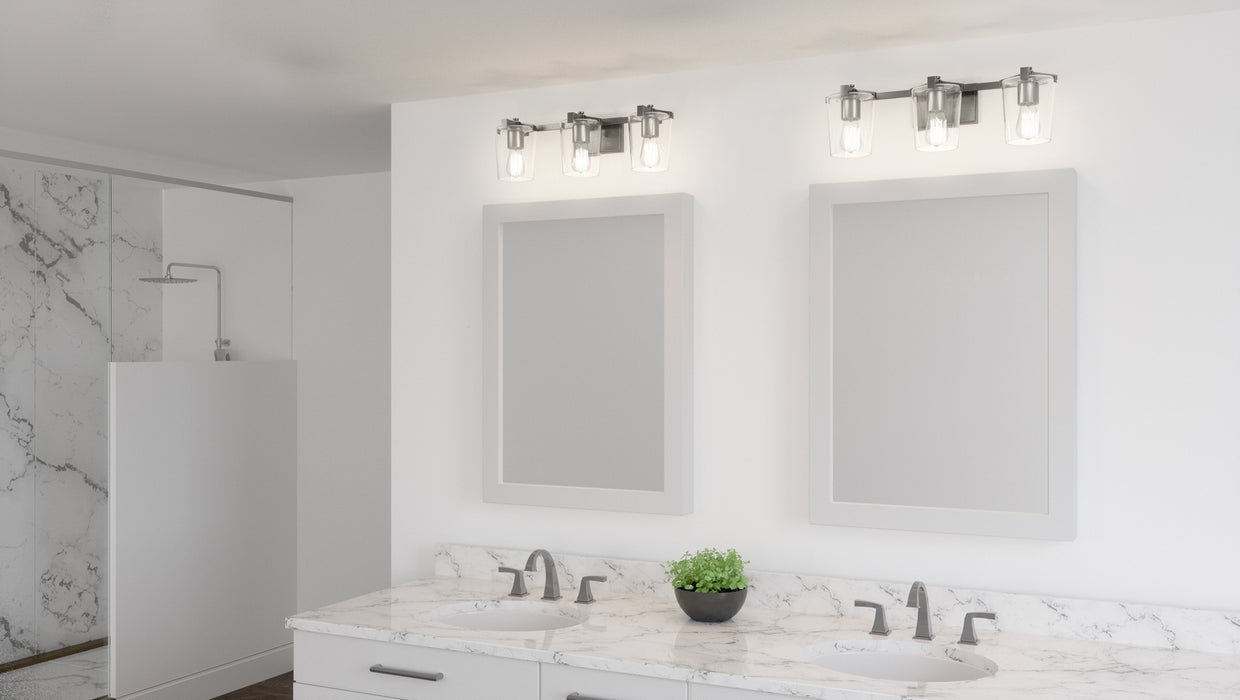 Quoizel PRY8624AN Three Light Bath, Antique Nickel