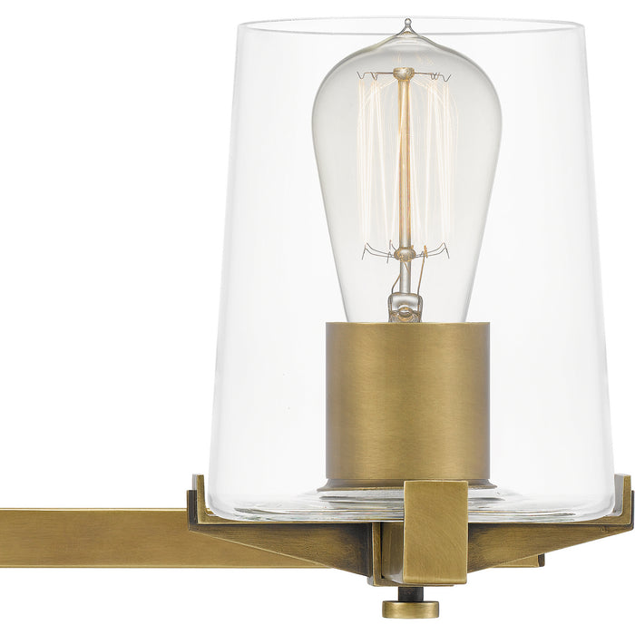 Quoizel PRY8624WS Three Light Bath, Weathered Brass
