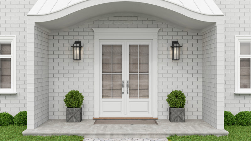 Quoizel RDL8409MB One Light Outdoor Wall Mount, Mottled Black