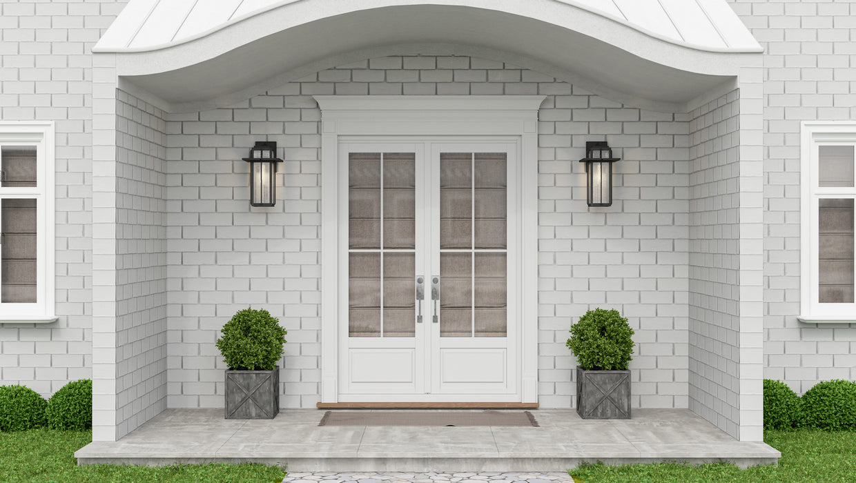 Quoizel RDL8409MB One Light Outdoor Wall Mount, Mottled Black