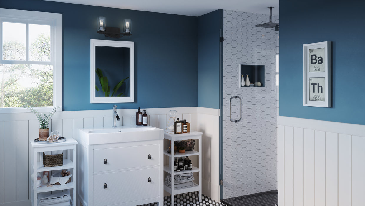 Quoizel SLE8616MBK Two Light Bath, Matte Black