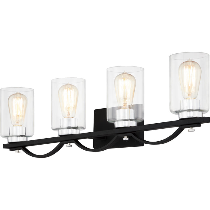 Quoizel SLE8630MBK Four Light Bath, Matte Black