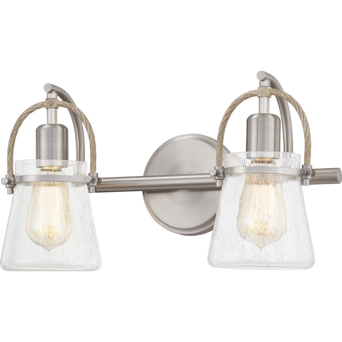 Quoizel STF8616BN Two Light Bath, Brushed Nickel