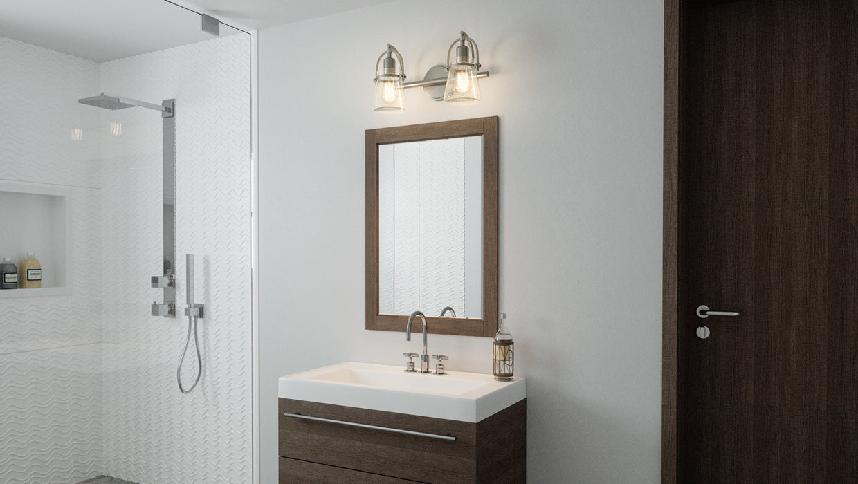 Quoizel STF8616BN Two Light Bath, Brushed Nickel