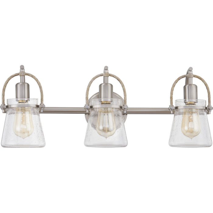 Quoizel STF8624BN Three Light Bath, Brushed Nickel