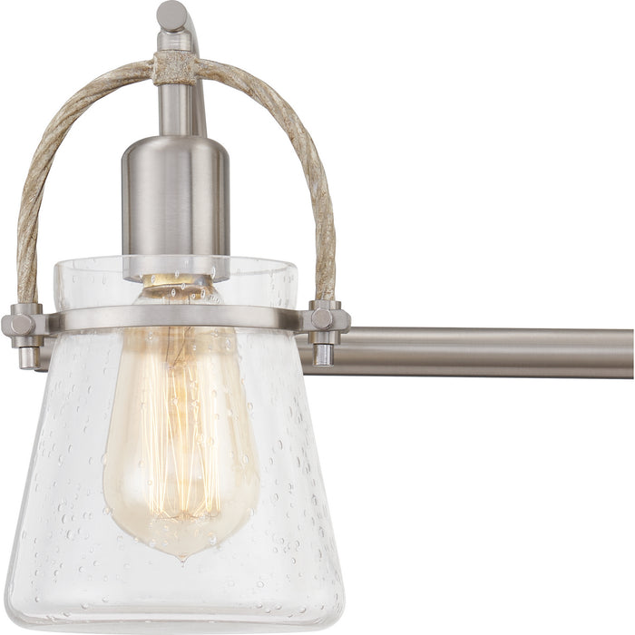 Quoizel STF8624BN Three Light Bath, Brushed Nickel