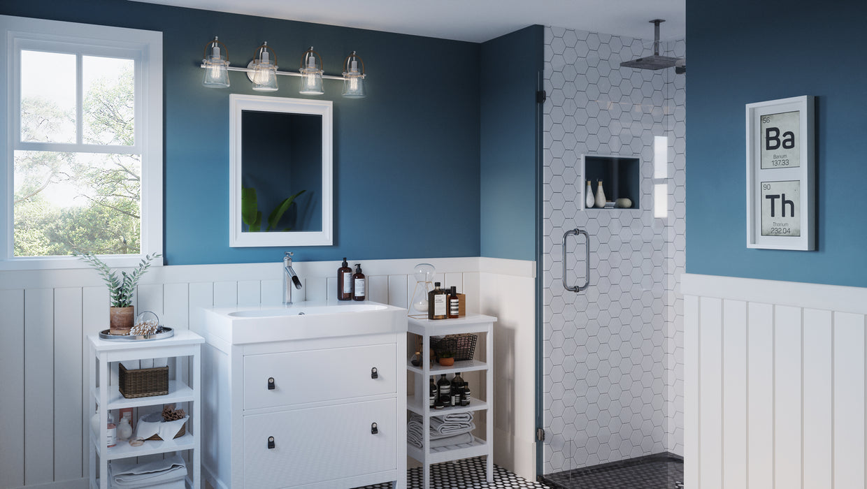 Quoizel STF8632BN Four Light Bath, Brushed Nickel