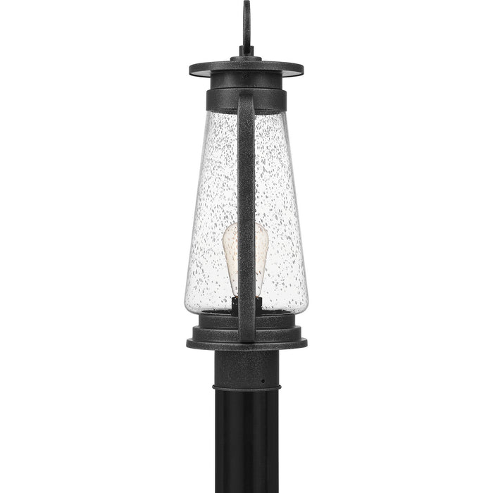 Quoizel SUT9009SPB One Light Outdoor Post Mount, Speckled Black