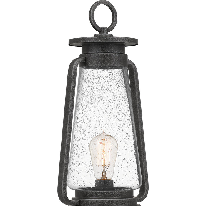 Quoizel SUT9009SPB One Light Outdoor Post Mount, Speckled Black