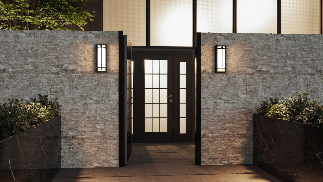 Quoizel SYN8406EK LED Outdoor Wall Mount, Earth Black