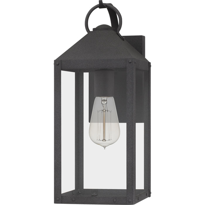 Quoizel TPE8406MB One Light Outdoor Wall Mount, Mottled Black
