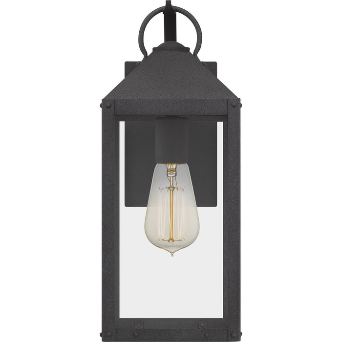 Quoizel TPE8406MB One Light Outdoor Wall Mount, Mottled Black