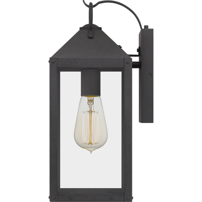 Quoizel TPE8406MB One Light Outdoor Wall Mount, Mottled Black