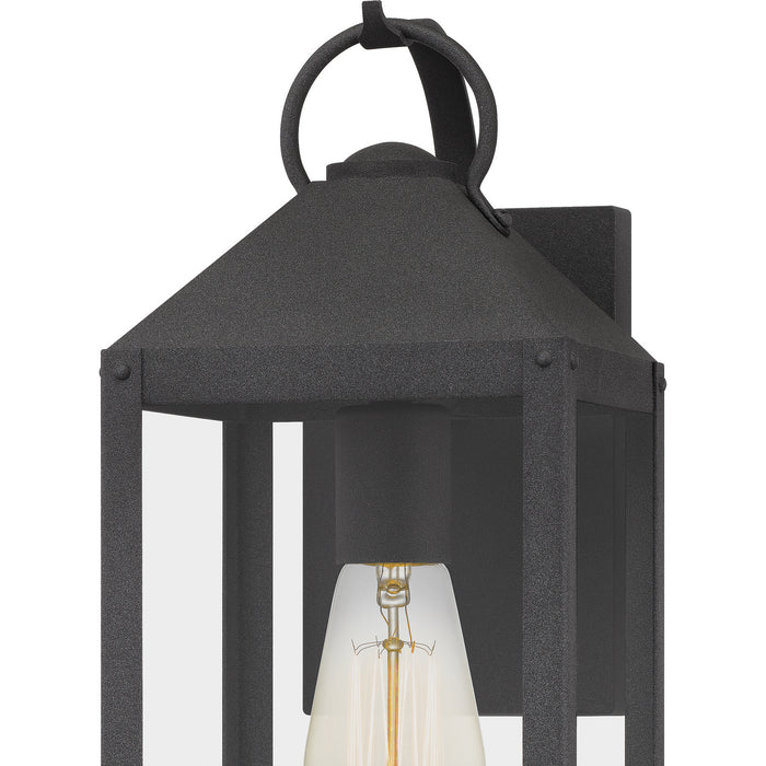 Quoizel TPE8406MB One Light Outdoor Wall Mount, Mottled Black