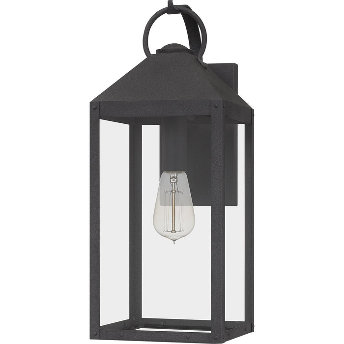 Quoizel TPE8408MB One Light Outdoor Wall Mount, Mottled Black