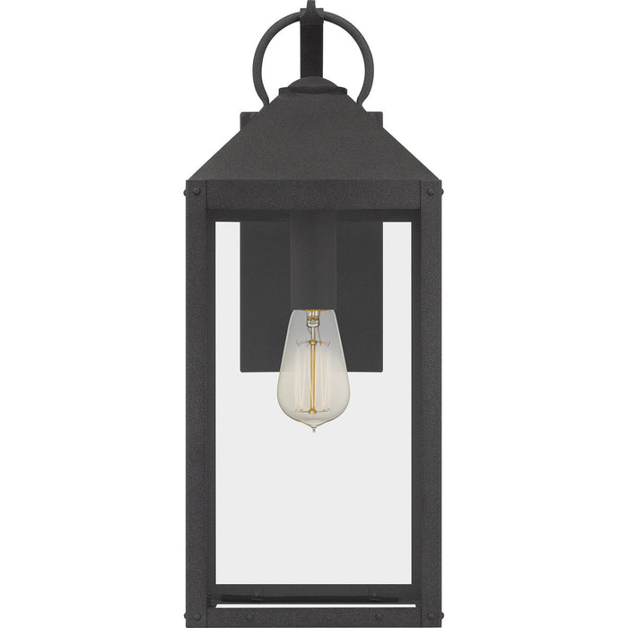 Quoizel TPE8408MB One Light Outdoor Wall Mount, Mottled Black