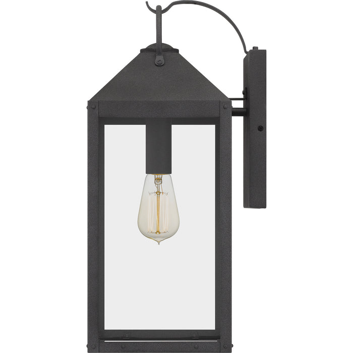 Quoizel TPE8408MB One Light Outdoor Wall Mount, Mottled Black