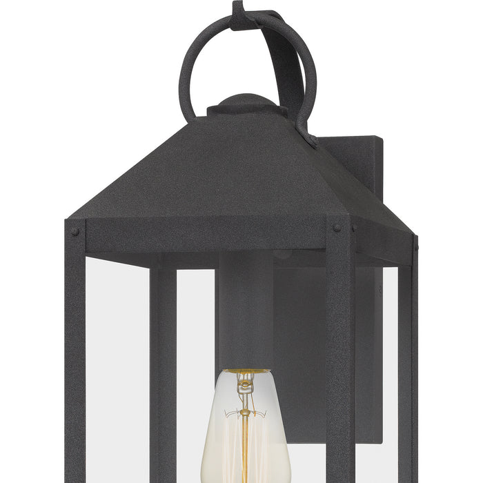 Quoizel TPE8408MB One Light Outdoor Wall Mount, Mottled Black