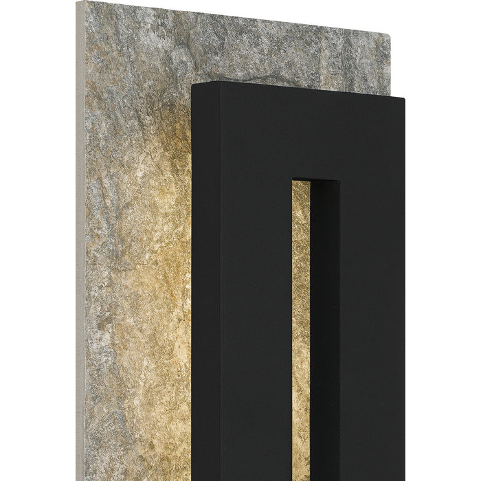Quoizel TTE8308EK LED Outdoor Wall Mount, Earth Black