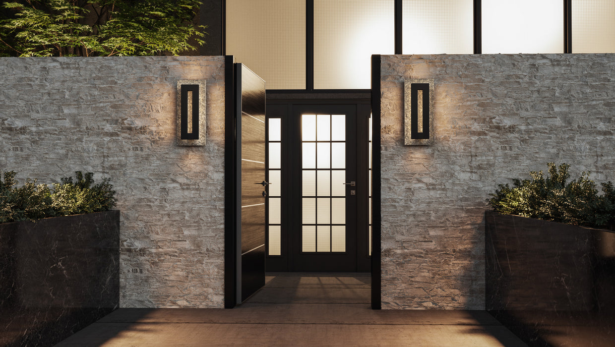 Quoizel TTE8308EK LED Outdoor Wall Mount, Earth Black