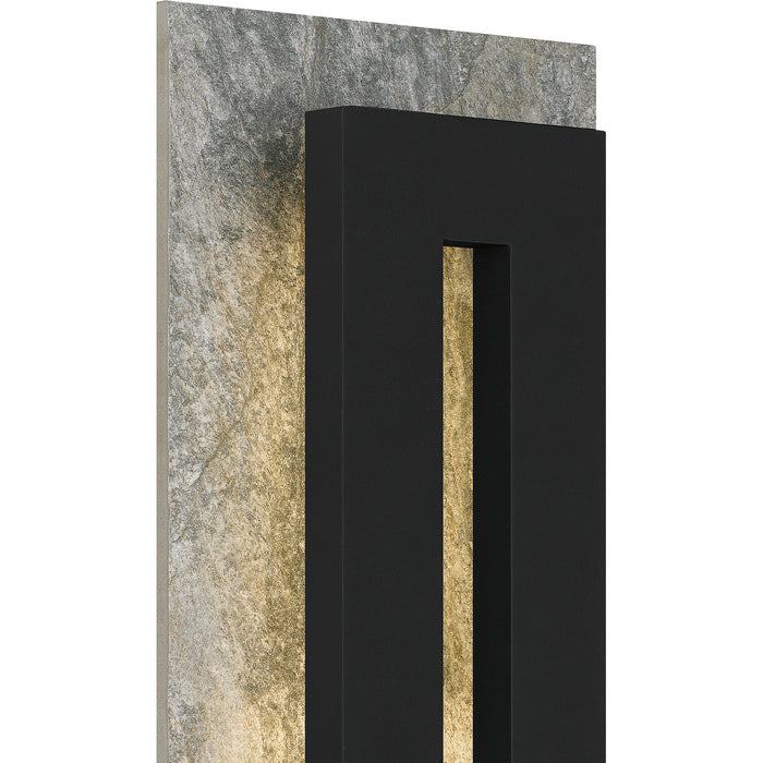 Quoizel TTE8408EK LED Outdoor Wall Mount, Earth Black