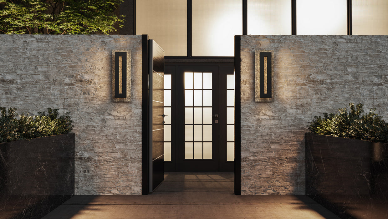 Quoizel TTE8408EK LED Outdoor Wall Mount, Earth Black