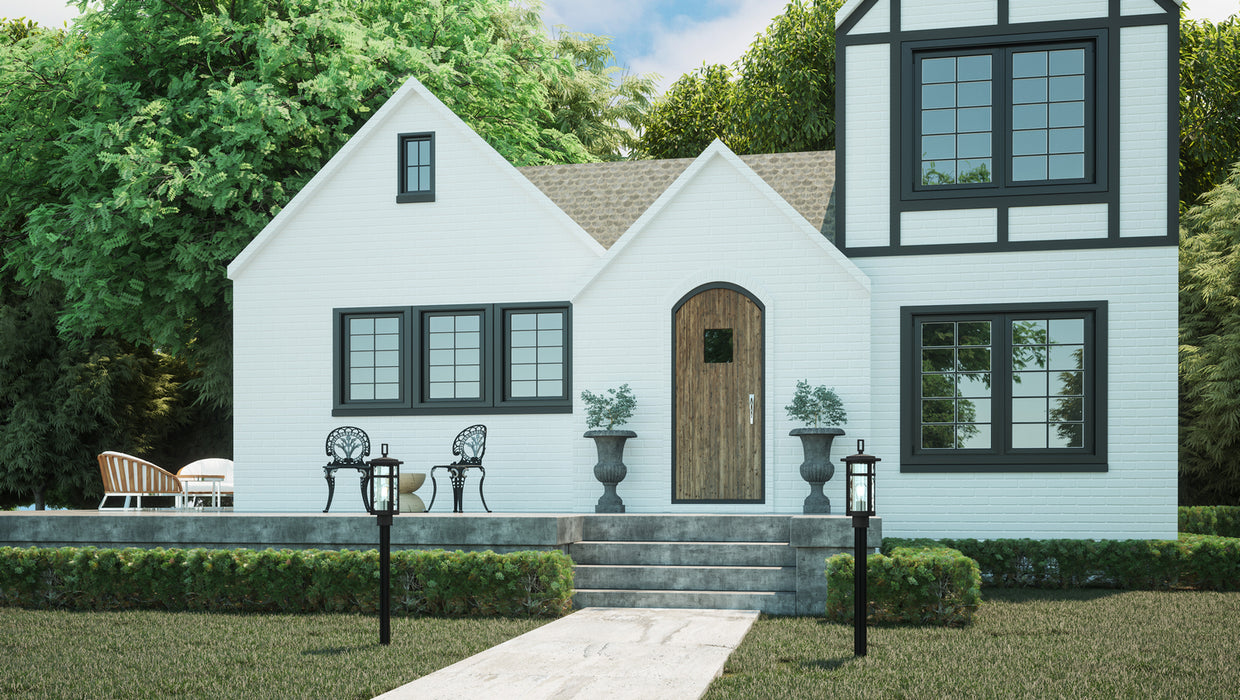 Quoizel UMA9008MBK One Light Outdoor Post Mount, Matte Black