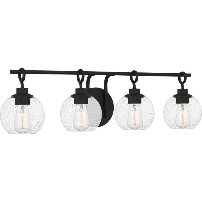 Quoizel WTN8632MBK Four Light Bath, Matte Black