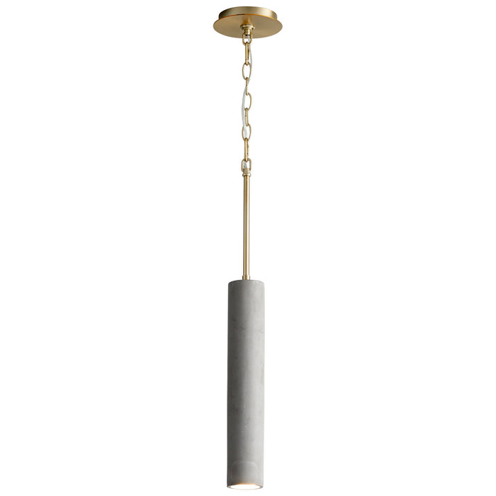 Oxygen 3-614-1540 LED Pendant, Dark Gray / Aged Brass
