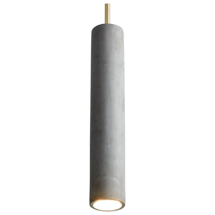 Oxygen 3-614-1540 LED Pendant, Dark Gray / Aged Brass