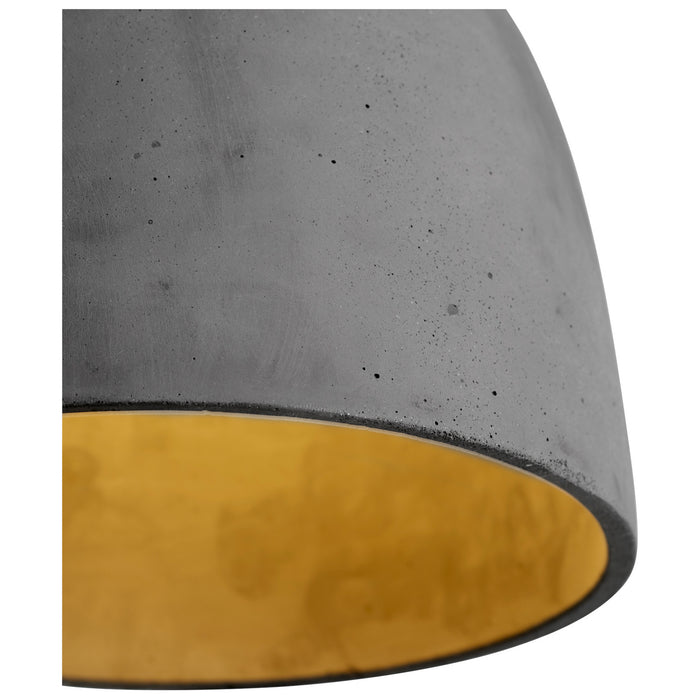 Oxygen 3-641-1540 LED Pendant, Dark Gray / Aged Brass