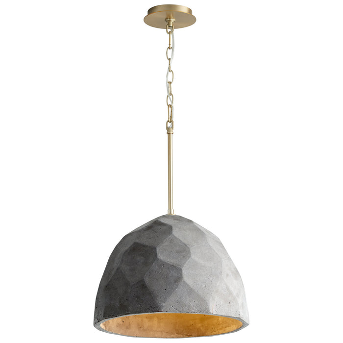 Oxygen 3-663-1540 LED Pendant, Dark Gray / Aged Brass