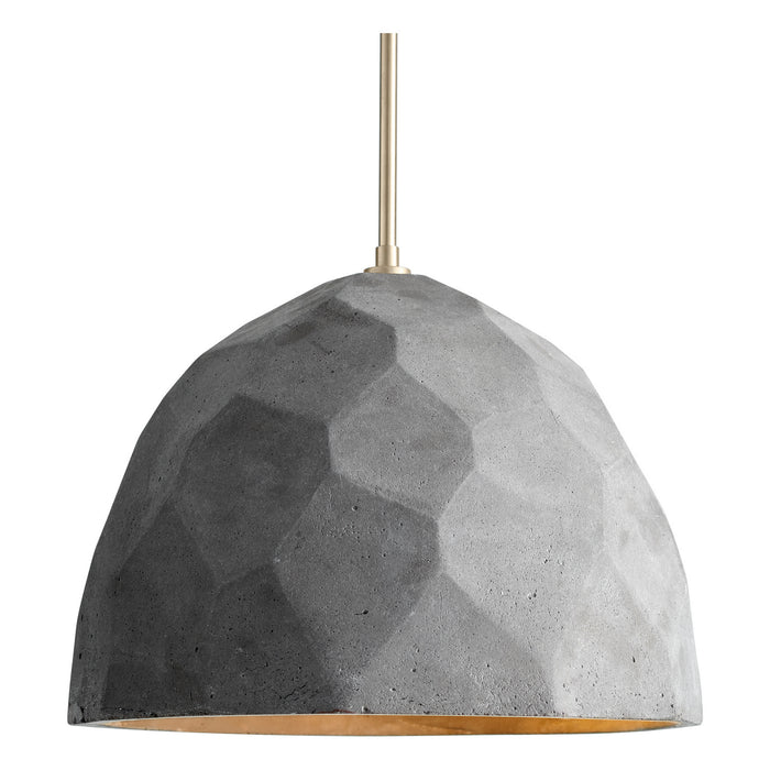 Oxygen 3-663-1540 LED Pendant, Dark Gray / Aged Brass
