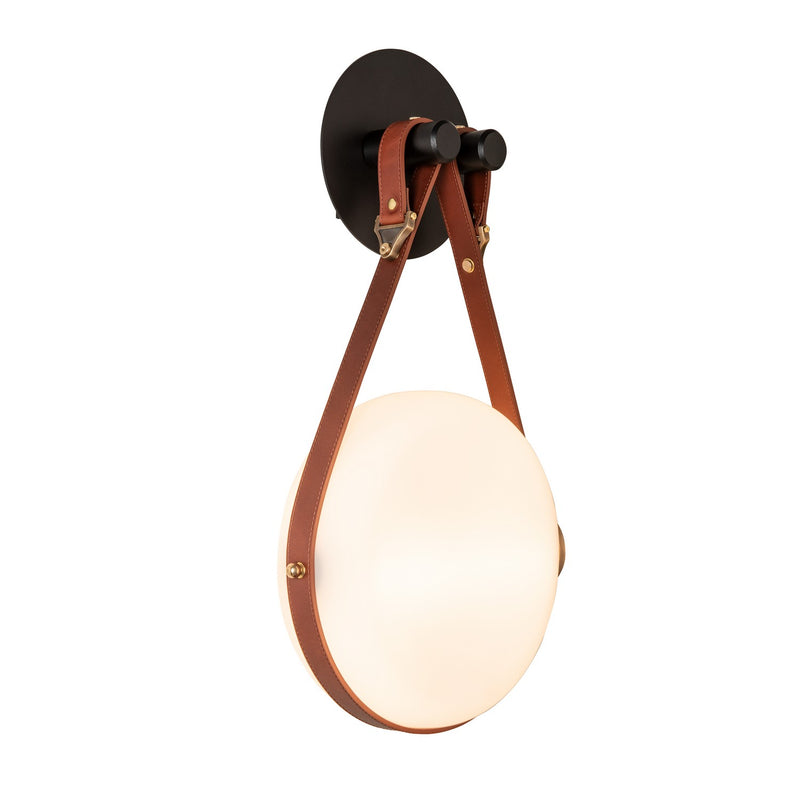 Hubbardton Forge 201030-LED-10-27-LB-HF-GG0672 LED Wall Sconce, Black