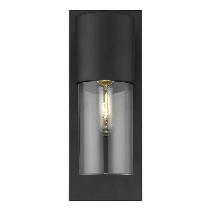 Acclaim Lighting 1511BK/CL One Light Wall Sconce, Matte Black