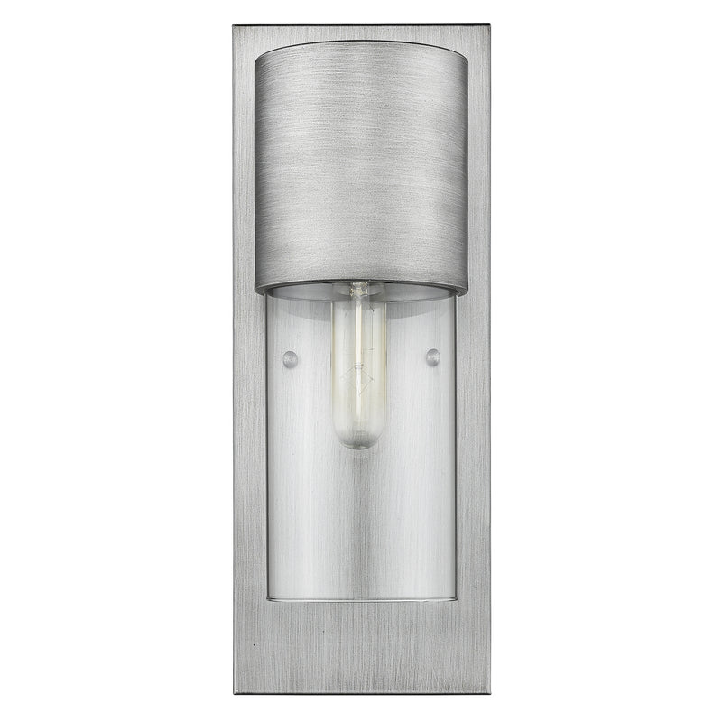 Acclaim Lighting 1511MN/CL One Light Wall Sconce, Matte Nickel