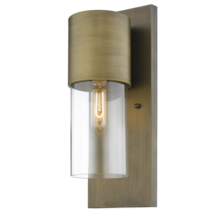 Acclaim Lighting 1511RB/CL One Light Wall Sconce, Raw Brass